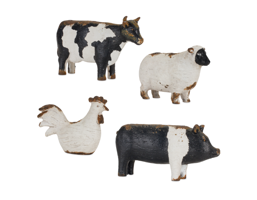 Farm Animal Taper Holder Pig