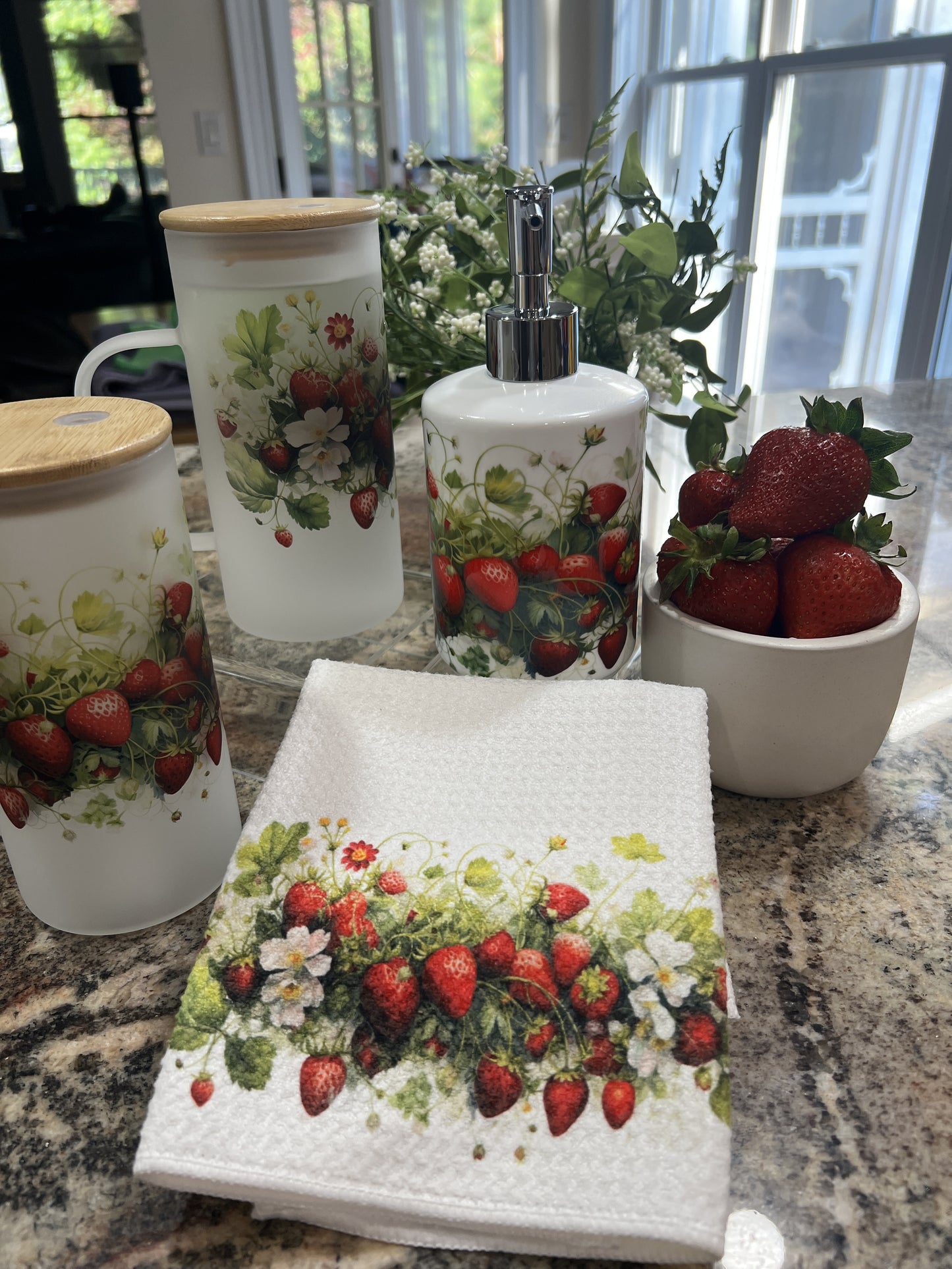 Strawberry Soap / Lotion Dispenser