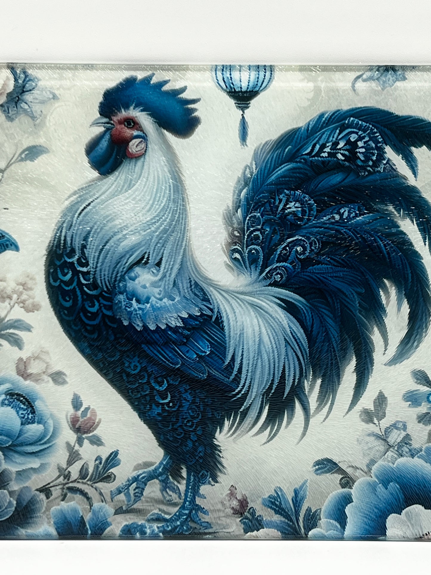Blue Rooster Cutting Board