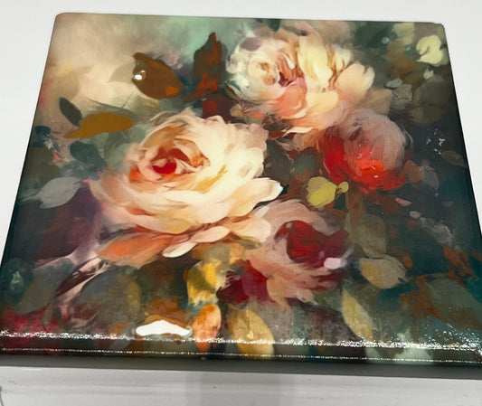 Water Color Floral Coaster