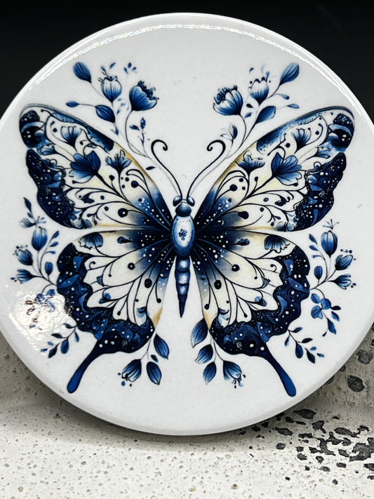 Coaster - Blue Butterfly
