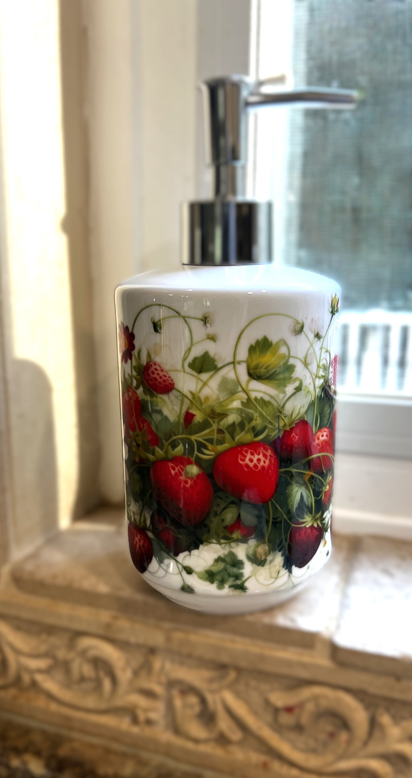 Strawberry Soap / Lotion Dispenser