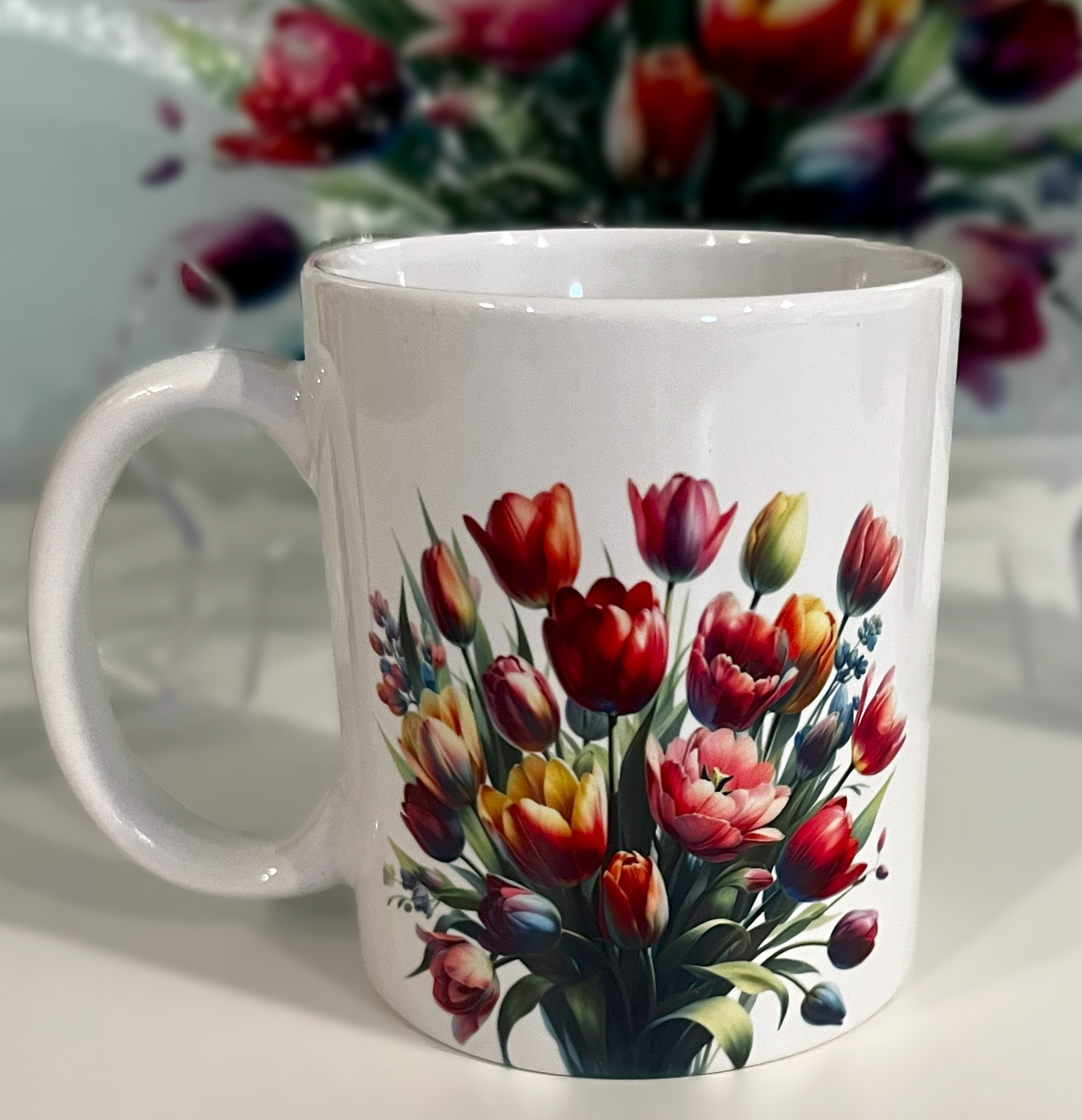 Spring Floral Coffee Cup