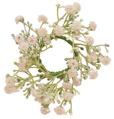 Blushing Pink Candle ring 1.5"